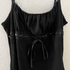 Fairy core black dress